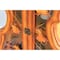 Vintiquewise 4.5 Feet Tall Violin Shaped Cabinet With 2 Shelf and Acrylic Clear Double Door QI003770 - alternate 3